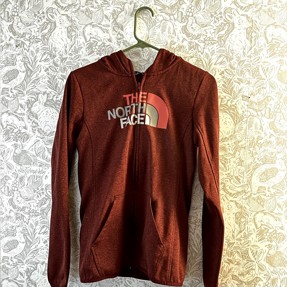 North face zip up hoodie